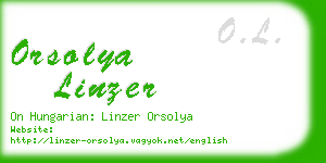 orsolya linzer business card